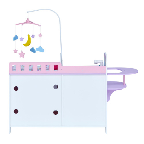 Haley 6 in 1 Baby Doll Changing Station with Storage Temple Webster